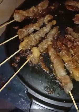 Foto resep Sate daging sapi simpel