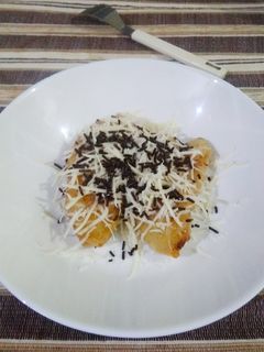Foto resep Pisang goreng topping coklat keju