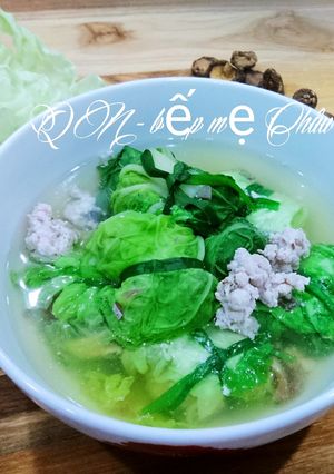 Hình của món Canh cải dún cuộn thịt.