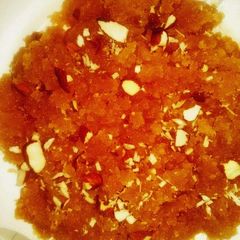 A picture of Shakar ka halwa quick and easy.