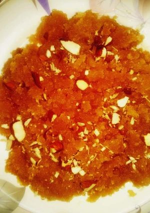 A picture of Shakar ka halwa quick and easy.