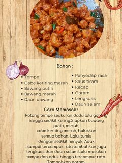 Foto resep Tempe oreg pedas manis