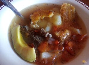 Una foto de Sopita de patacones