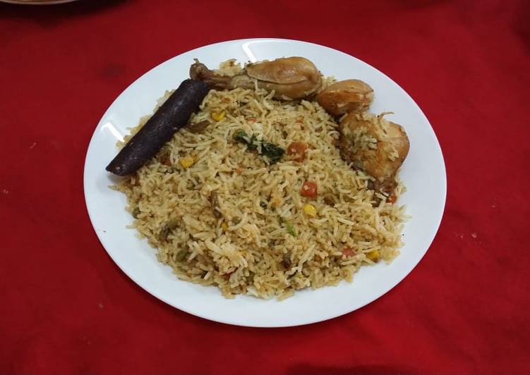 Recipe of Quick Chicken Bone-in Fried Rice