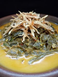 Foto resep Gulai Daun Singkong, Daun Pepaya dan Teri