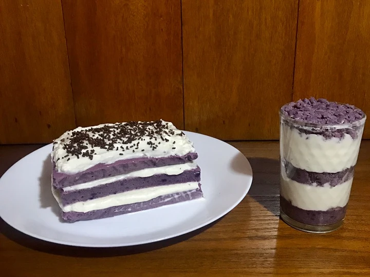 Cara Mudah Menyiapkan Resep Bolu Ubi Ungu Lapis Cream yang Lezat Sekali Anti Ribet, Lezat