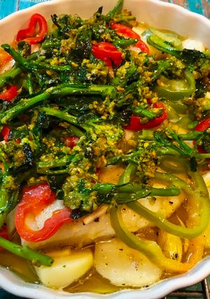 Foto de 221-Bacalhau Sexta-Feira Santa e Instant Rice Noodles vegetariano