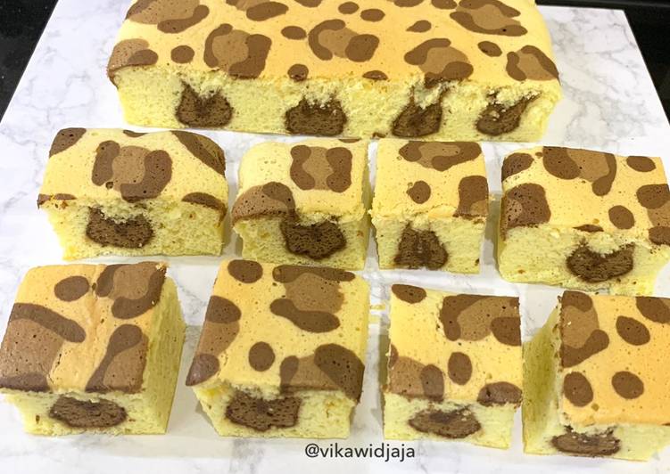 Cara Buat Ogura Cheese Cake Leopard Pattern ekonomis untuk dijual