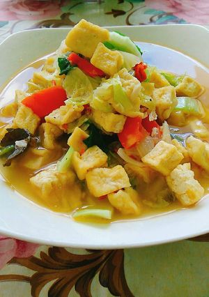 Foto resep Tumis Tahu Sawi Putih