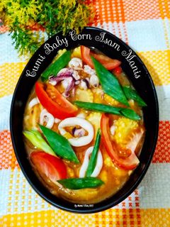 Foto resep Cumi Baby Corn Asam Manis