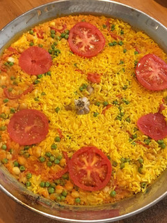 Una foto de Arroz con garbanzos