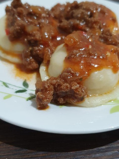Una foto de Sorrentinos de Jamón, Queso y puerro