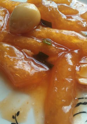 Hình của món Tokbokki siu đơn giản.