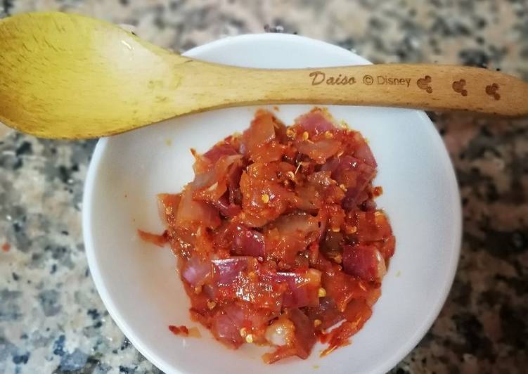 Steps to Make Homemade Homemade tasty chilli paste