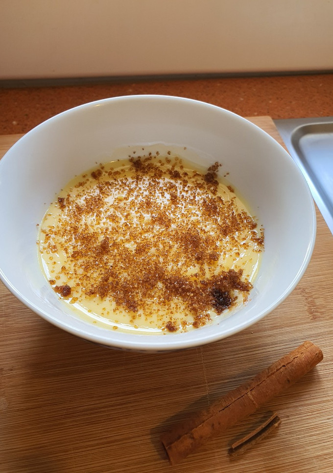 Una foto de Crema catalana