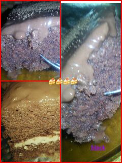 صورة لوصفة كيكة الشوكولاة ع طريقتي 😀🍮