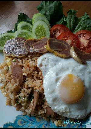 Foto resep Nasi Goreng Komplit (Sarapan Keluarga hari 1)