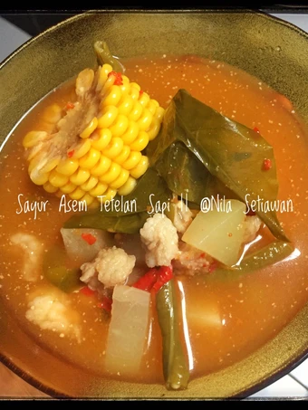 Langkah Mudah untuk Menyiapkan Resep Sayur Asem Tetelan Sapi yang Enak Banget Anti Ribet, Mantap Sekali