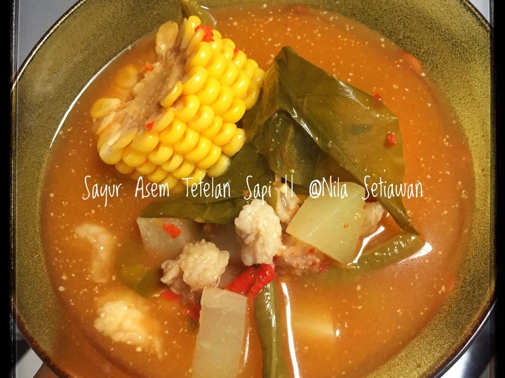 Langkah Mudah untuk Menyiapkan Resep Sayur Asem Tetelan Sapi yang Enak Banget Anti Ribet, Mantap Sekali