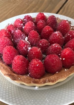 Une photo de Tartelette amandine aux framboises