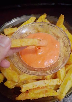 Foto resep Kentang Goreng dengan Saus Keju