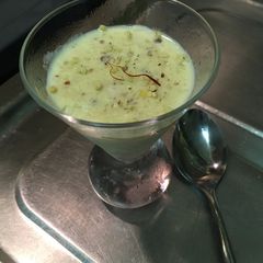 A picture of Saffron Almond Pistachio  Kulfi.
