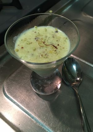 A picture of Saffron Almond Pistachio  Kulfi.