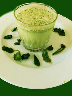 A picture of Watercress Lassi.