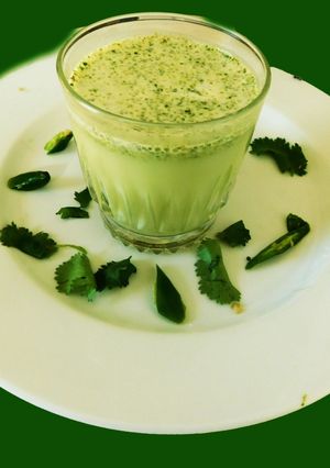 A picture of Watercress Lassi.