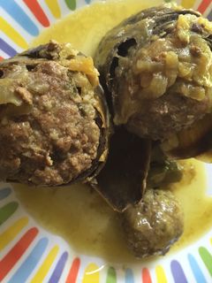 Una foto de Alcauciles rellenos