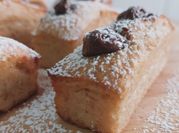 Una foto de relleno de crema de maní