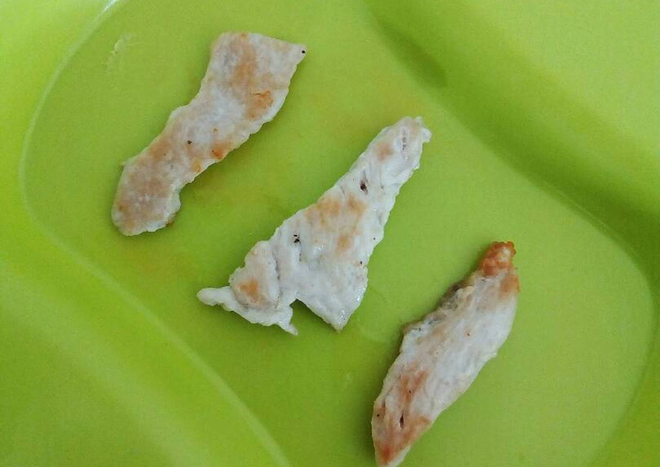 Pechugas de pollo para bebés (introducción al BLW)