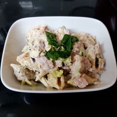 A picture of My tuna, Veg and Pasta shells with Cracked Pepper Mayo. 😘.