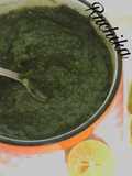 Pudina chutney with grapes