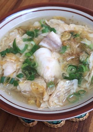 Foto resep Sup ikan dori kembang tahu