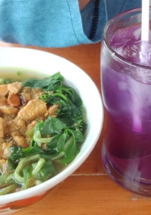 Foto resep Es bunga Telang jeruk nipis