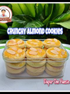 Foto resep Crunchy Almond Cookies 😋