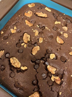 Una foto de Brownie de chocolate ligero
