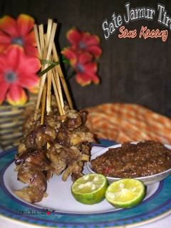 Foto resep Sate Jamur Tiram Saus Kacang