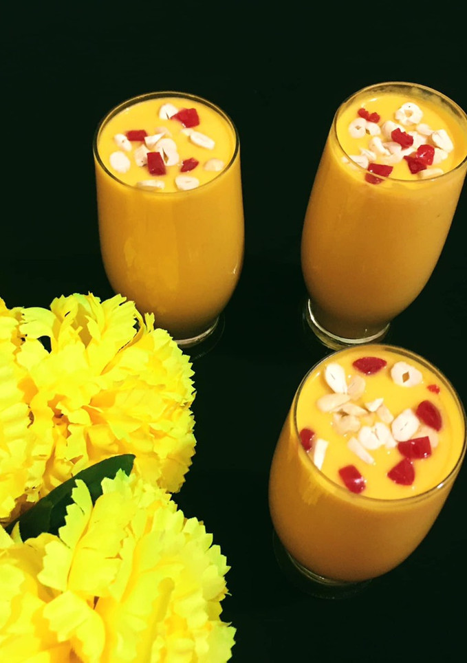 A picture of Mango Milk Shake.
