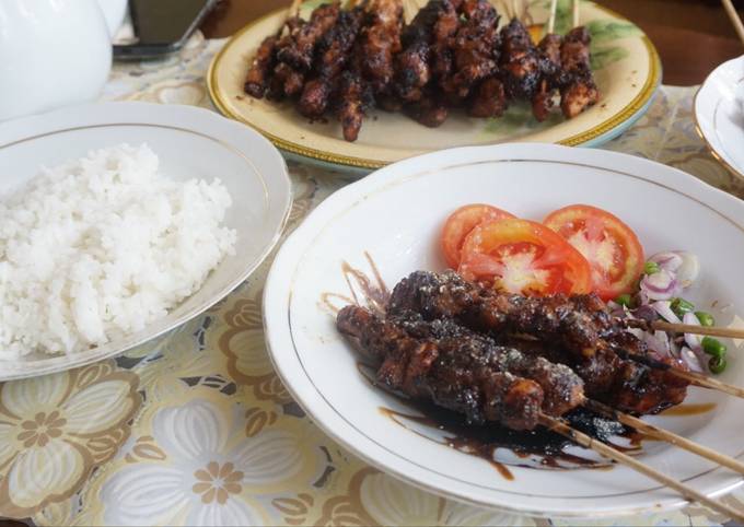 Cara Gampang Membuat Sate ayam bumbu kecap yang Sempurna