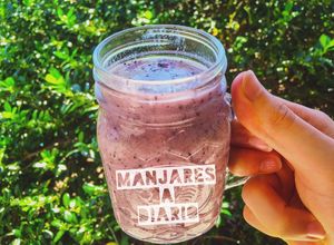 Una foto de Batido de Arándanos Azules (Blueberry Muffin en Smoothie)