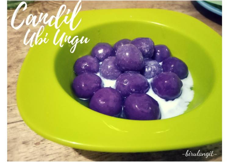 Langkah Mudah untuk Menyiapkan Biji Salak (Candil) Ubi Ungu, Enak