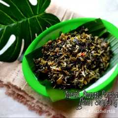 รูปของ Tumis bunga pepaya dan daun singkong
