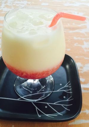 Hình của món Nước siro dâu và sữa chua.