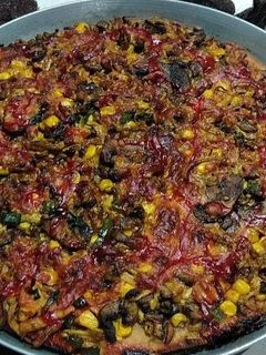 عکسی از دستور پیتزا مرغ