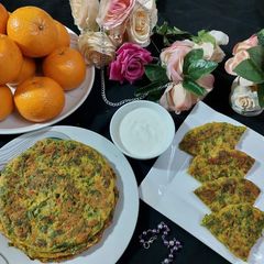 A picture of Palak n Mooli mix besan paratha ya roti 😊.
