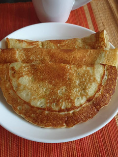 A picture of Lemon poppy seeds savory pancakes.