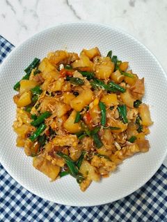 Foto resep Oseng Kikil Lombok Ijo