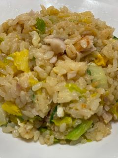 鮮魚炒飯 的食譜成品照片